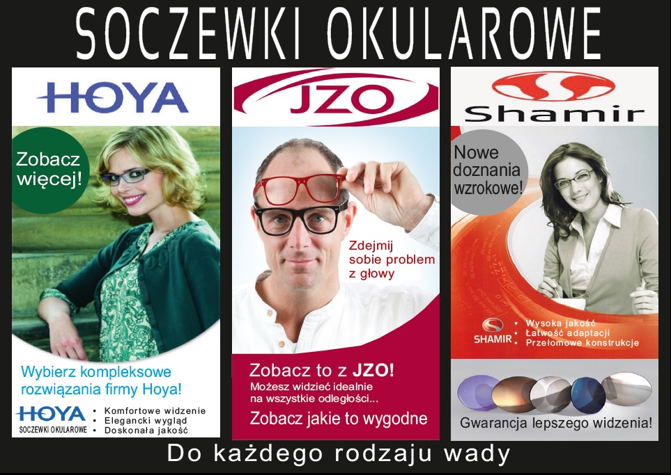SOCZEWKI OKULAROWE